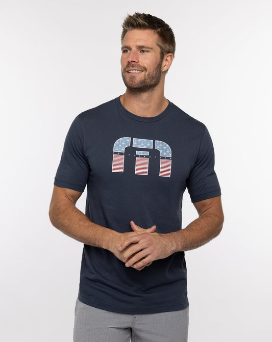 Solar Flare Tee Blue Nights | Travis Mathew