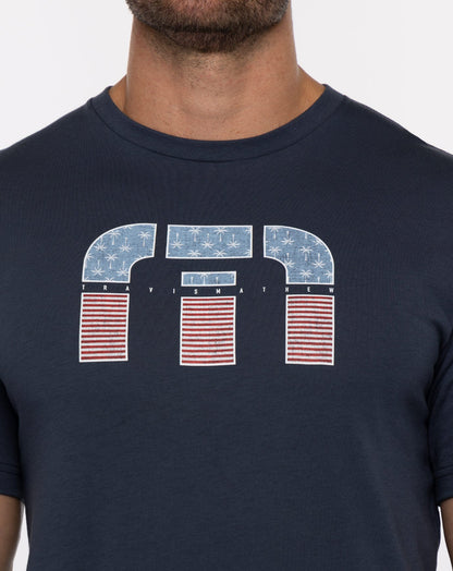 Solar Flare Tee Blue Nights | Travis Mathew