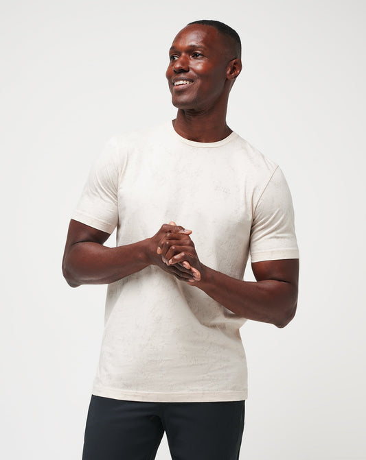 Warmer Tides Tee Moonbeam | Travis Mathew
