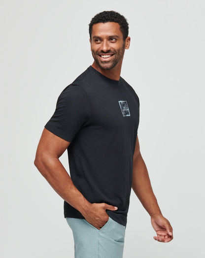 Living Aloha Tee Black | Travis Mathew