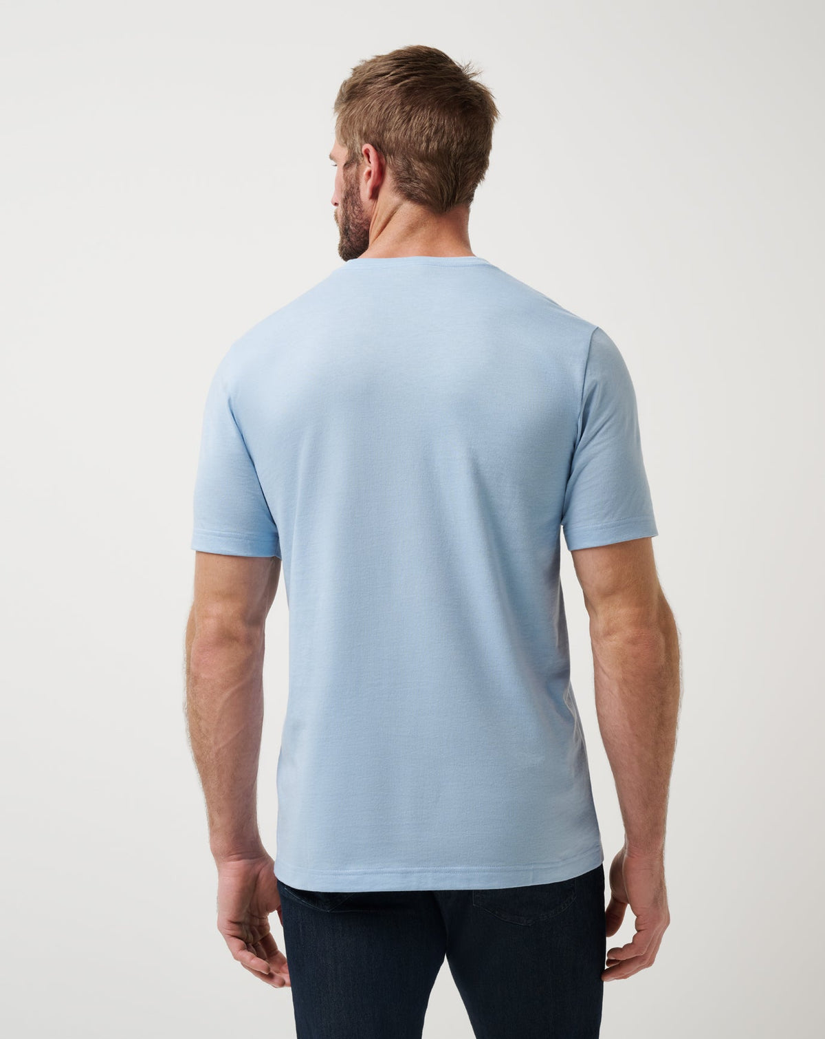 Los Angeles Dodgers Sunset Slam 2.0 Tee Heather Blue | Travis Mathew