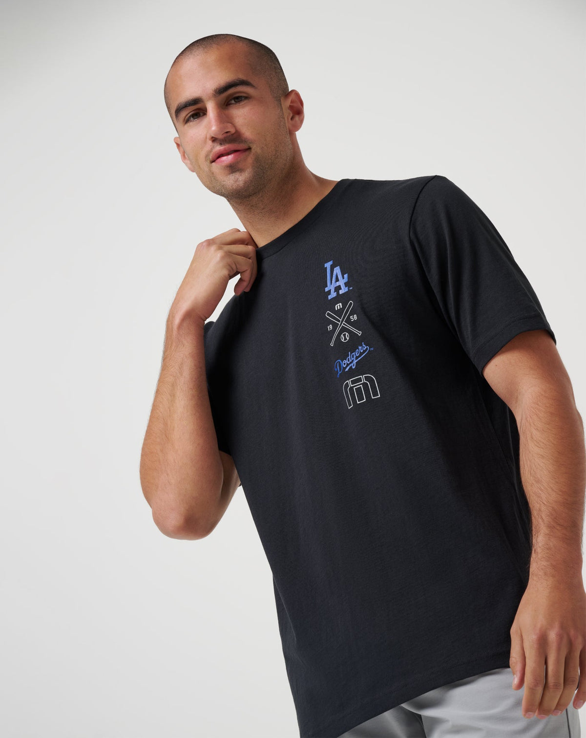Los Angeles Dodgers Sunset Slam 2.0 Tee Black | Travis Mathew