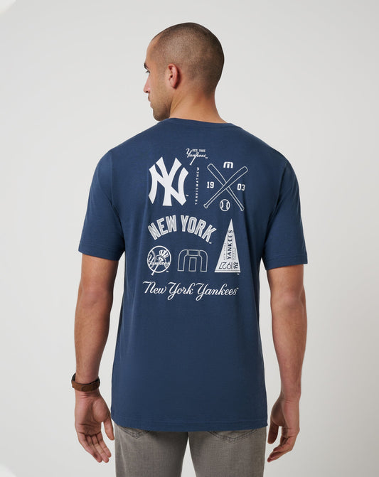 New York Yankees Friendly Rivalry Tee Navy | Travis Mathew