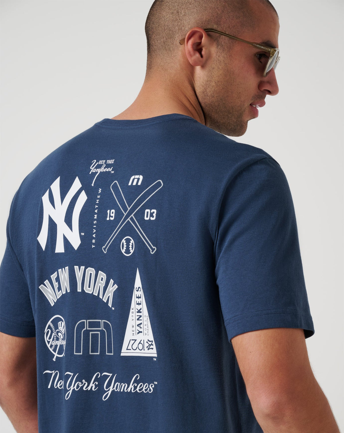 New York Yankees Friendly Rivalry Tee Navy | Travis Mathew