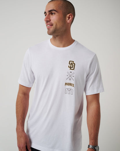 San Diego Padres Sunset Slam 2.0 Tee White | Travis Mathew