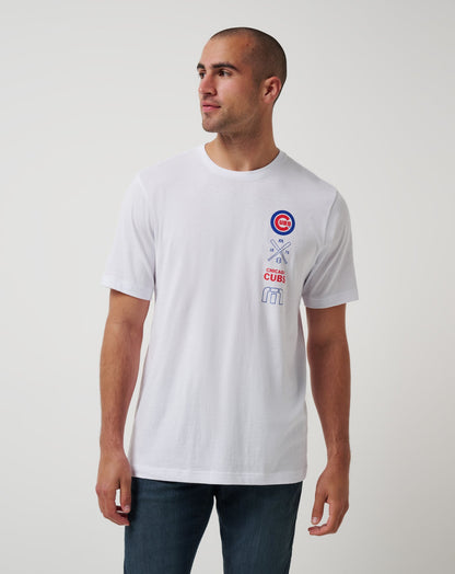Chicago Cubs Sunset Slam 2.0 Tee White | Travis Mathew