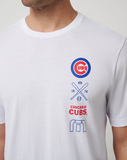 Chicago Cubs Sunset Slam 2.0 Tee White | Travis Mathew