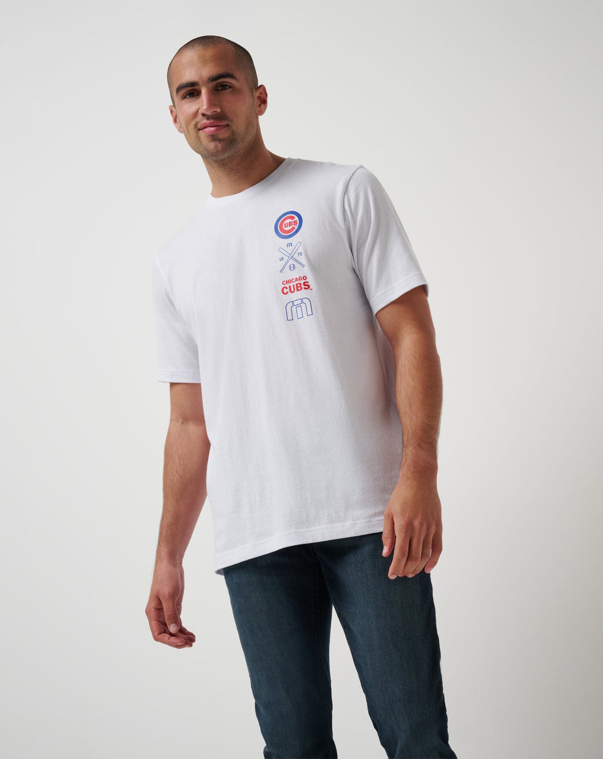 Chicago Cubs Sunset Slam 2.0 Tee White | Travis Mathew