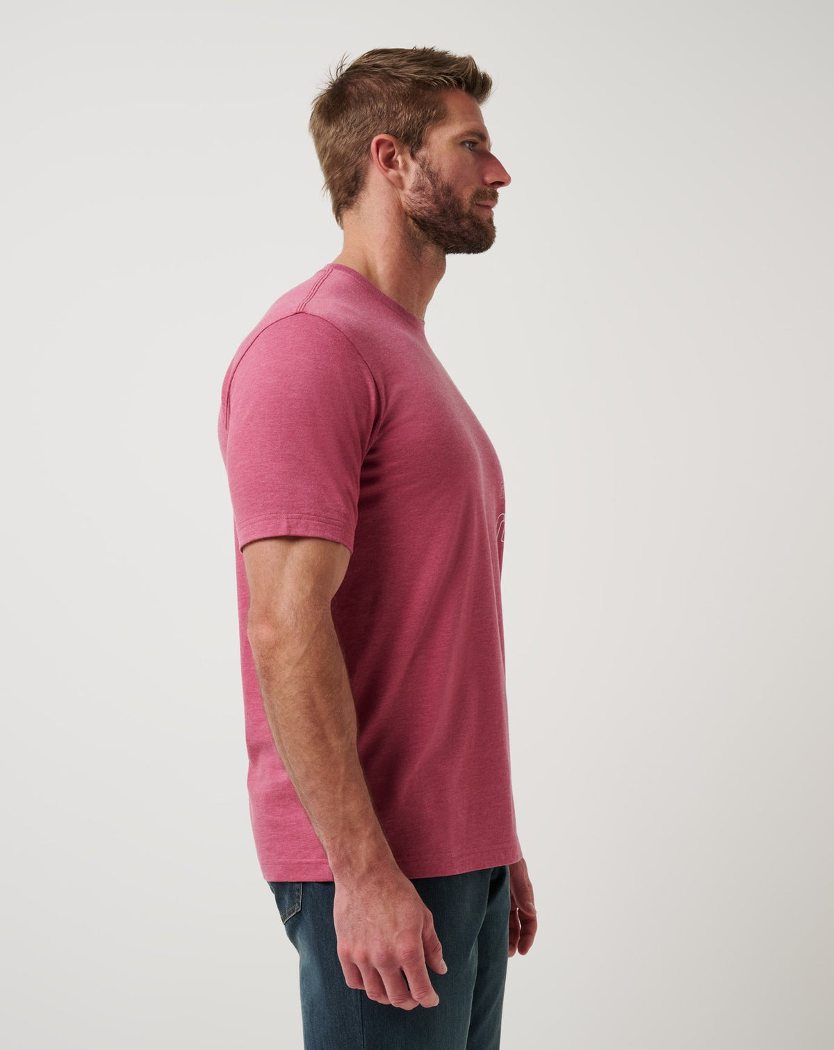Philadelphia Phillies Sunset Slam 2.0 Tee Heather Red | Travis Mathew