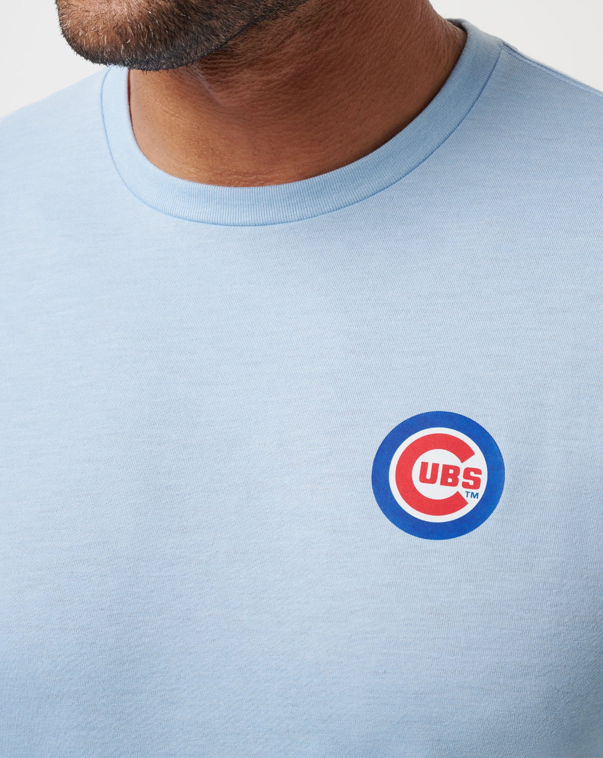 Chicago Cubs Friendly Rivalry Tee Heather Blue | Travis Mathew