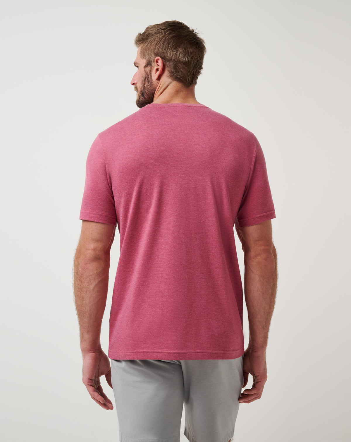 Minnesota Twins Sunset Slam 2.0 Tee Heather Red | Travis Mathew