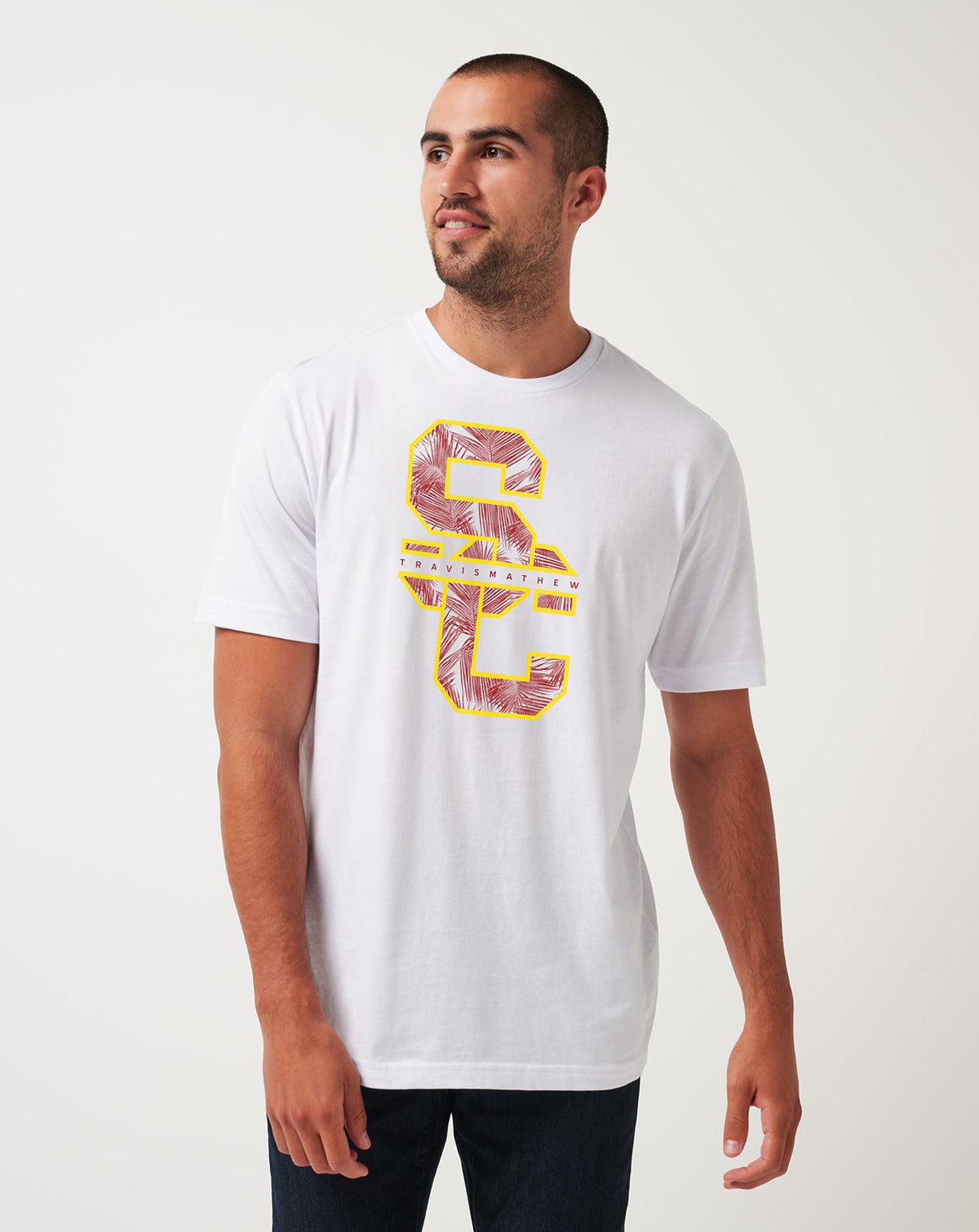 USC War Paint Tee White | Travis Mathew