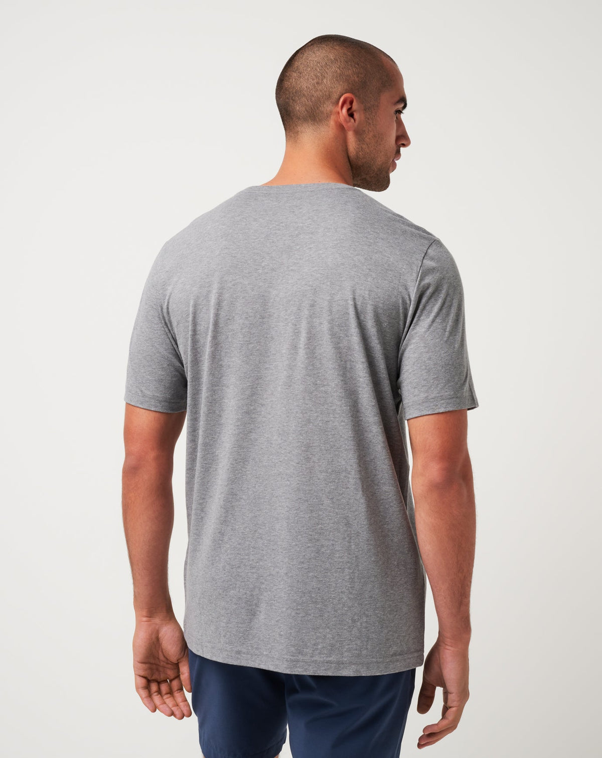 Boston Red Sox Strike One Tee Heather Grey | Travis Mathew
