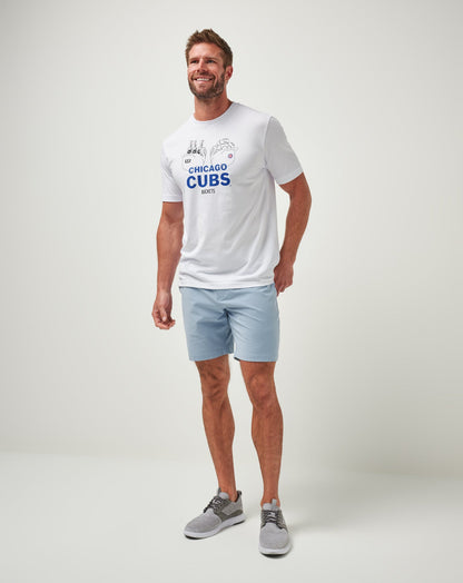 Chicago Cubs Strike One Tee White | Travis Mathew