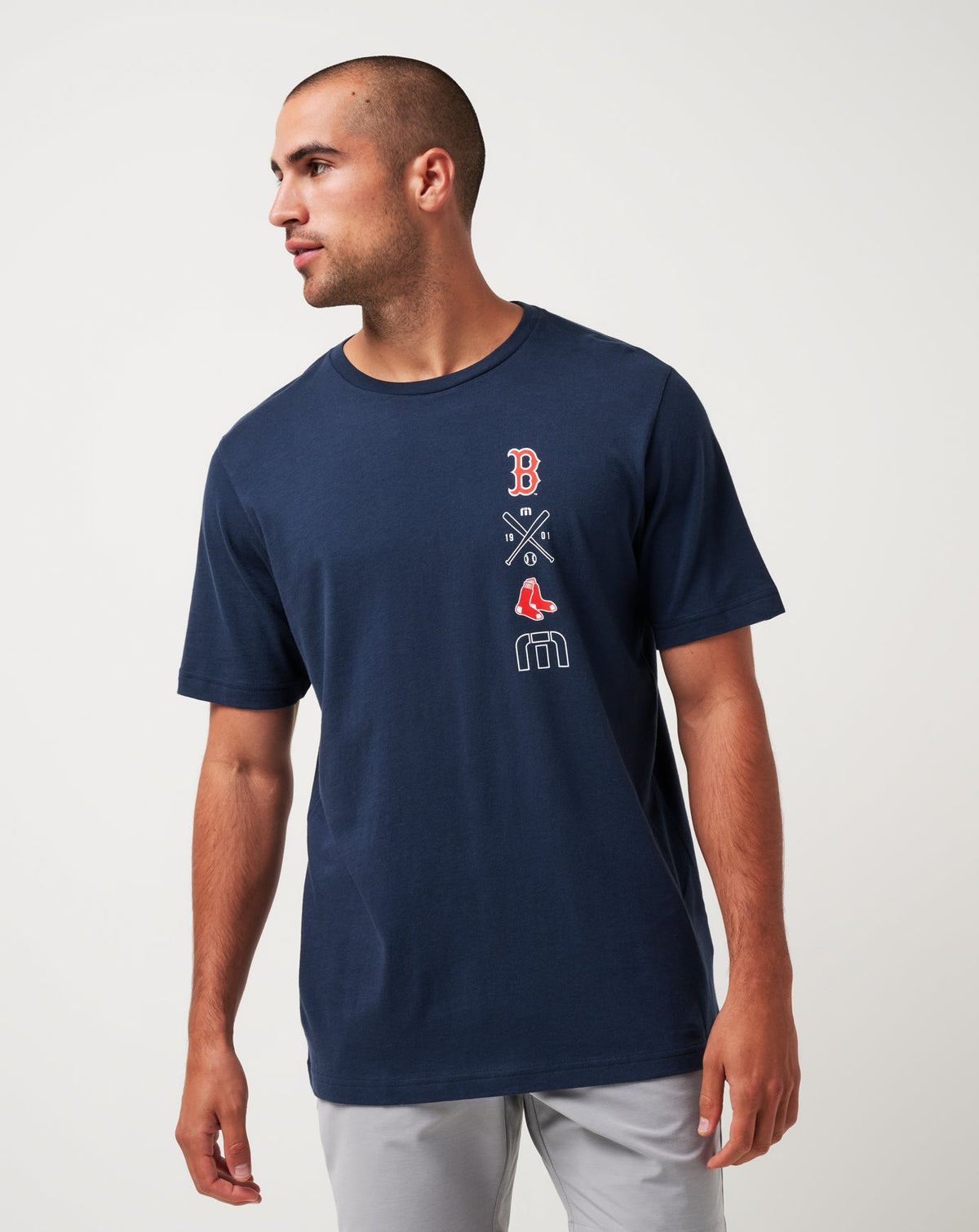 Boston Red Sox Sunset Slam Tee Total Eclipse | Travis Mathew
