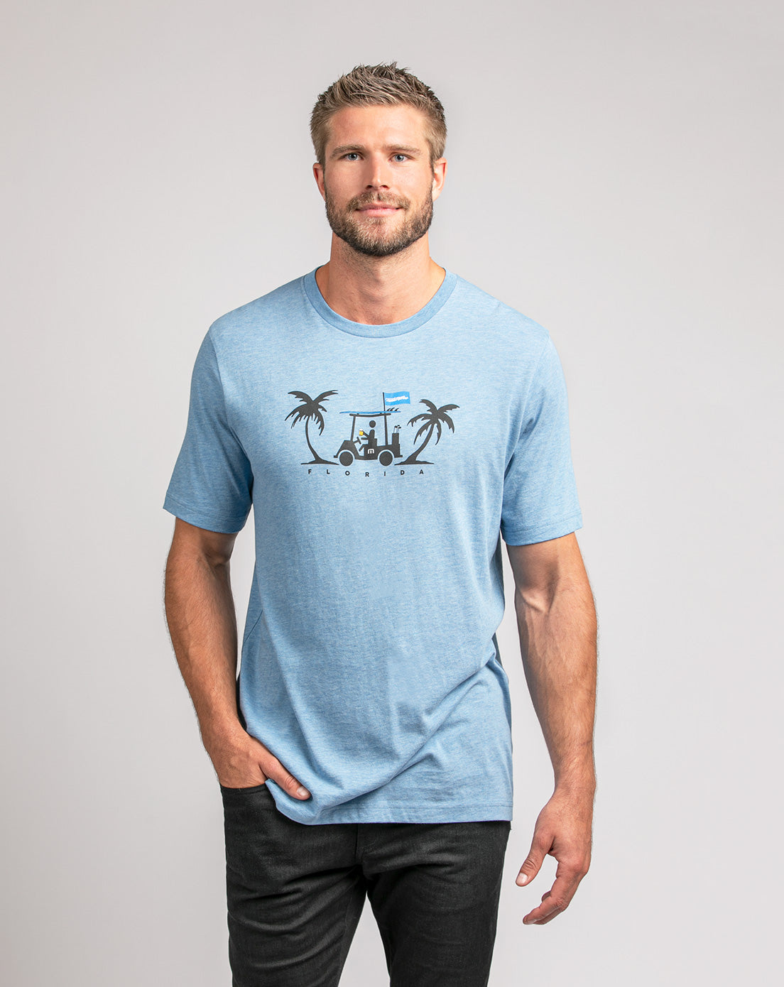 Everglades 2.0 Tee Heather Allure | Travis Mathew
