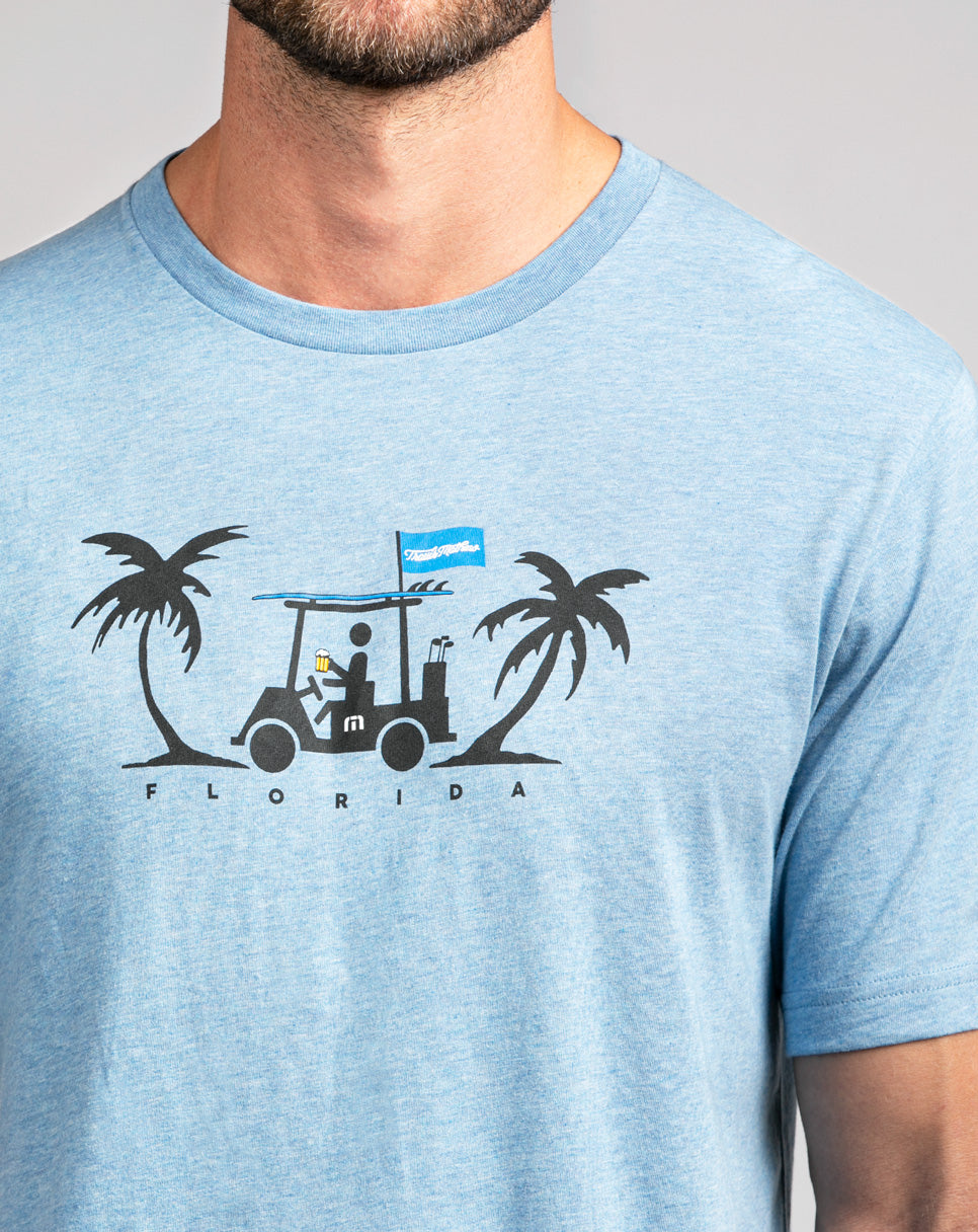 Everglades 2.0 Tee Heather Allure | Travis Mathew