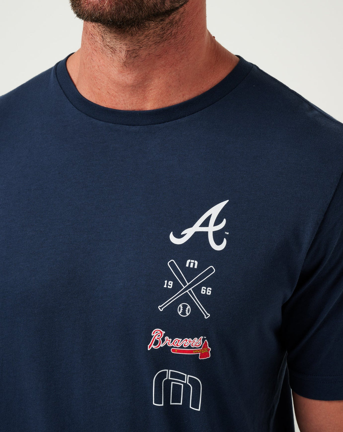 Atlanta Braves Sunset Slam Tee Total Eclipse | Travis Mathew
