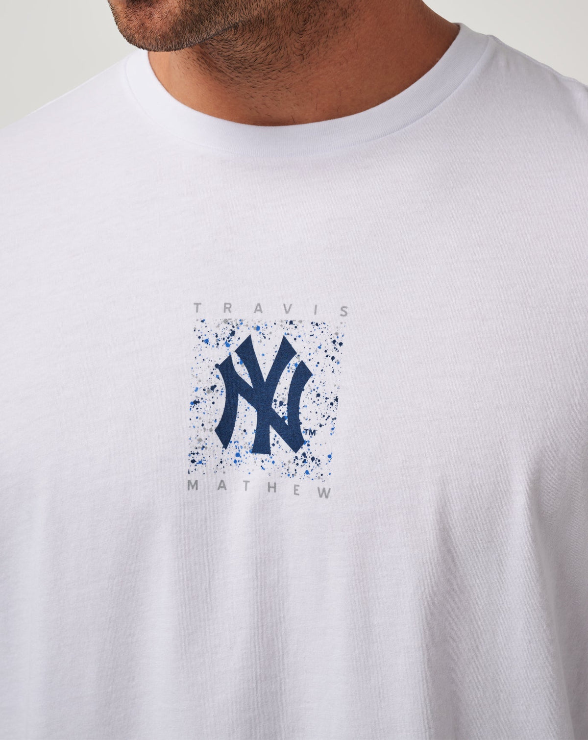 New York Yankees In The Dugout Tee White | Travis Mathew