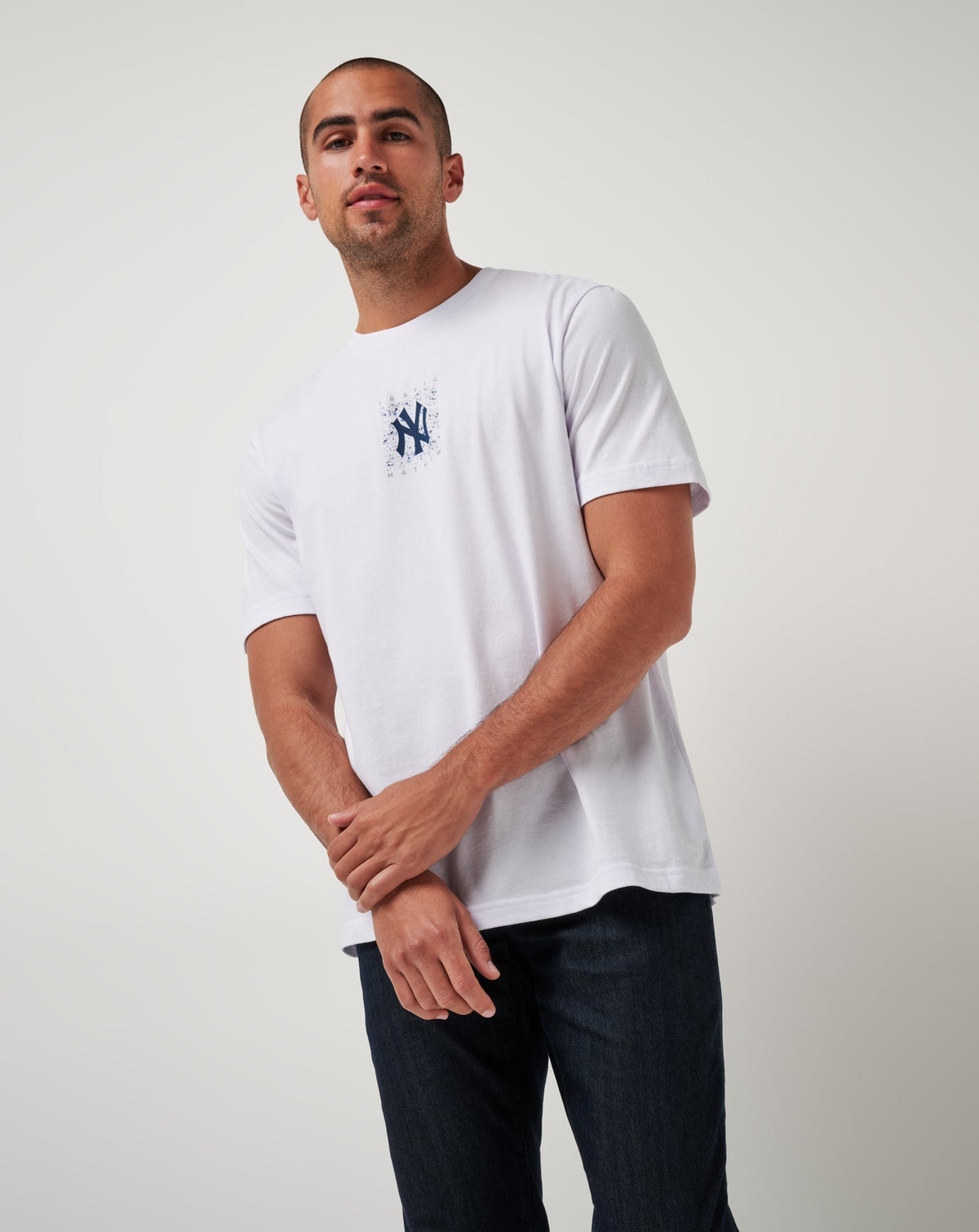 New York Yankees In The Dugout Tee White | Travis Mathew