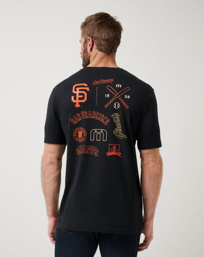 San Francisco Giants Friendly Rivalry Tee Black | Travis Mathew