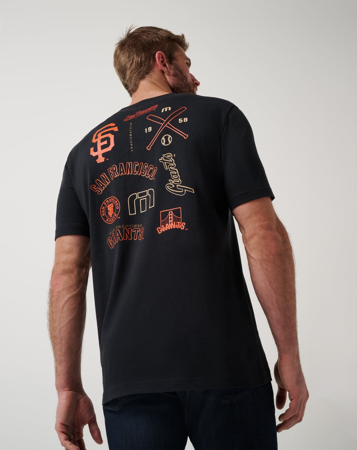 San Francisco Giants Friendly Rivalry Tee Black | Travis Mathew