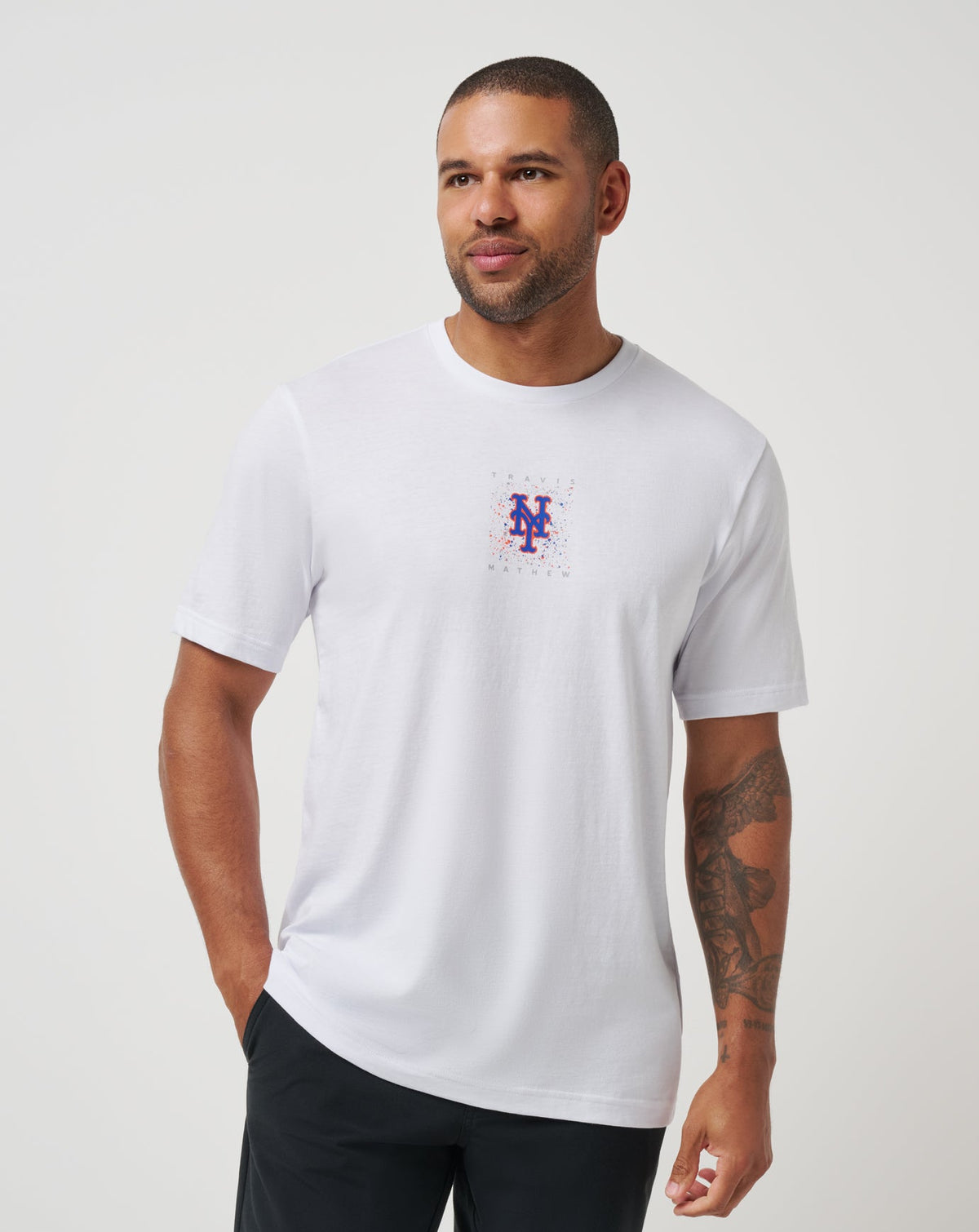 New York Mets In The Dugout 2.0 Tee White | Travis Mathew