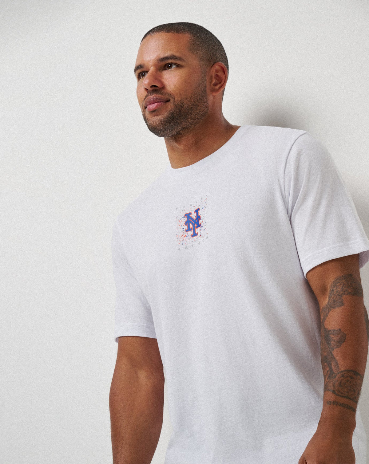 New York Mets In The Dugout 2.0 Tee White | Travis Mathew