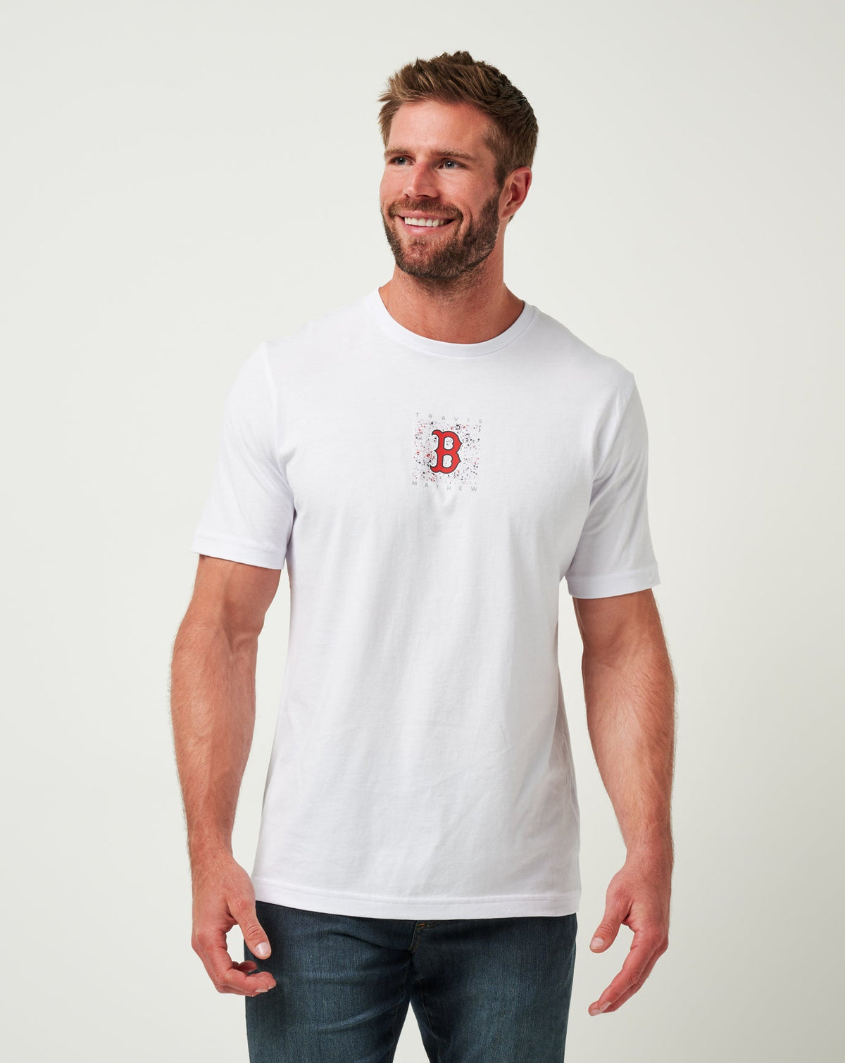 Boston Red Sox In The Dugout Tee White | Travis Mathew