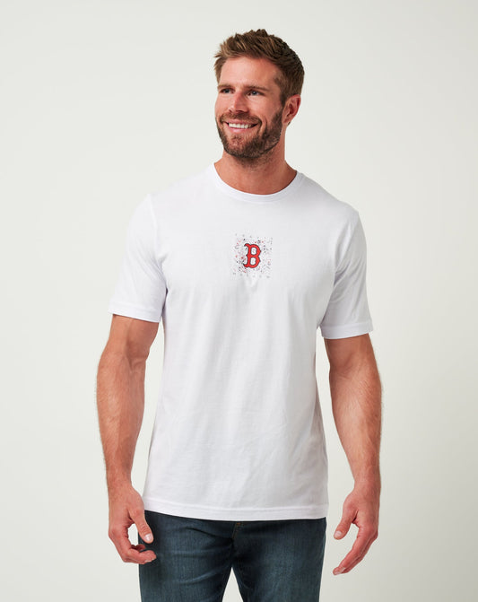 Boston Red Sox In The Dugout Tee White | Travis Mathew
