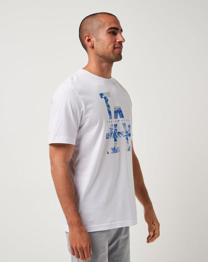 Los Angeles Dodgers Bleacher Breeze Tee White | Travis Mathew