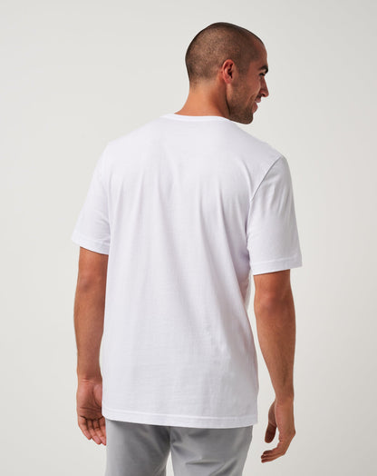 Los Angeles Dodgers Bleacher Breeze Tee White | Travis Mathew