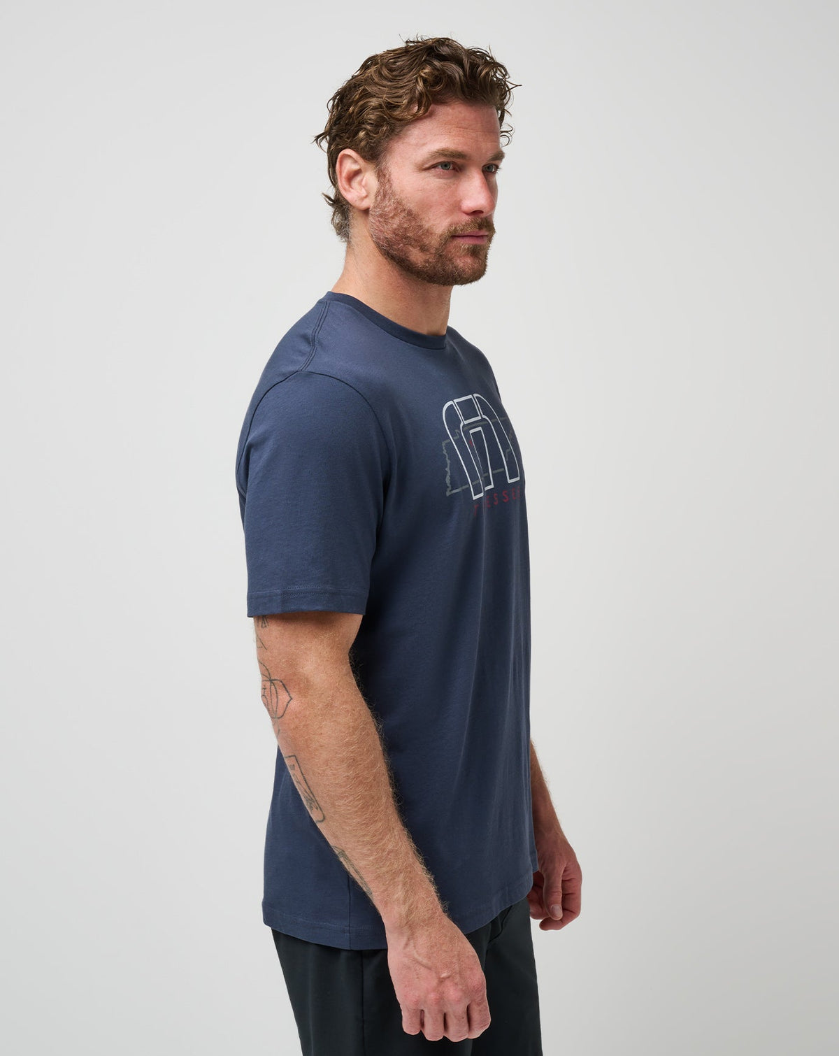 Local Phrases Tee Blue Nights | Travis Mathew