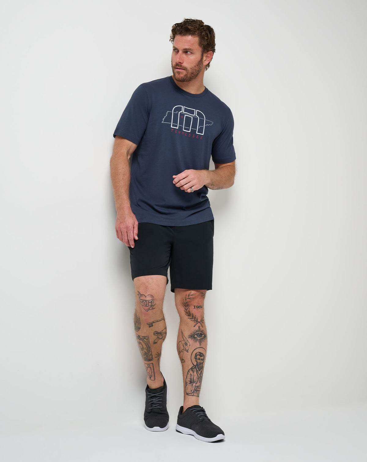 Local Phrases Tee Blue Nights | Travis Mathew
