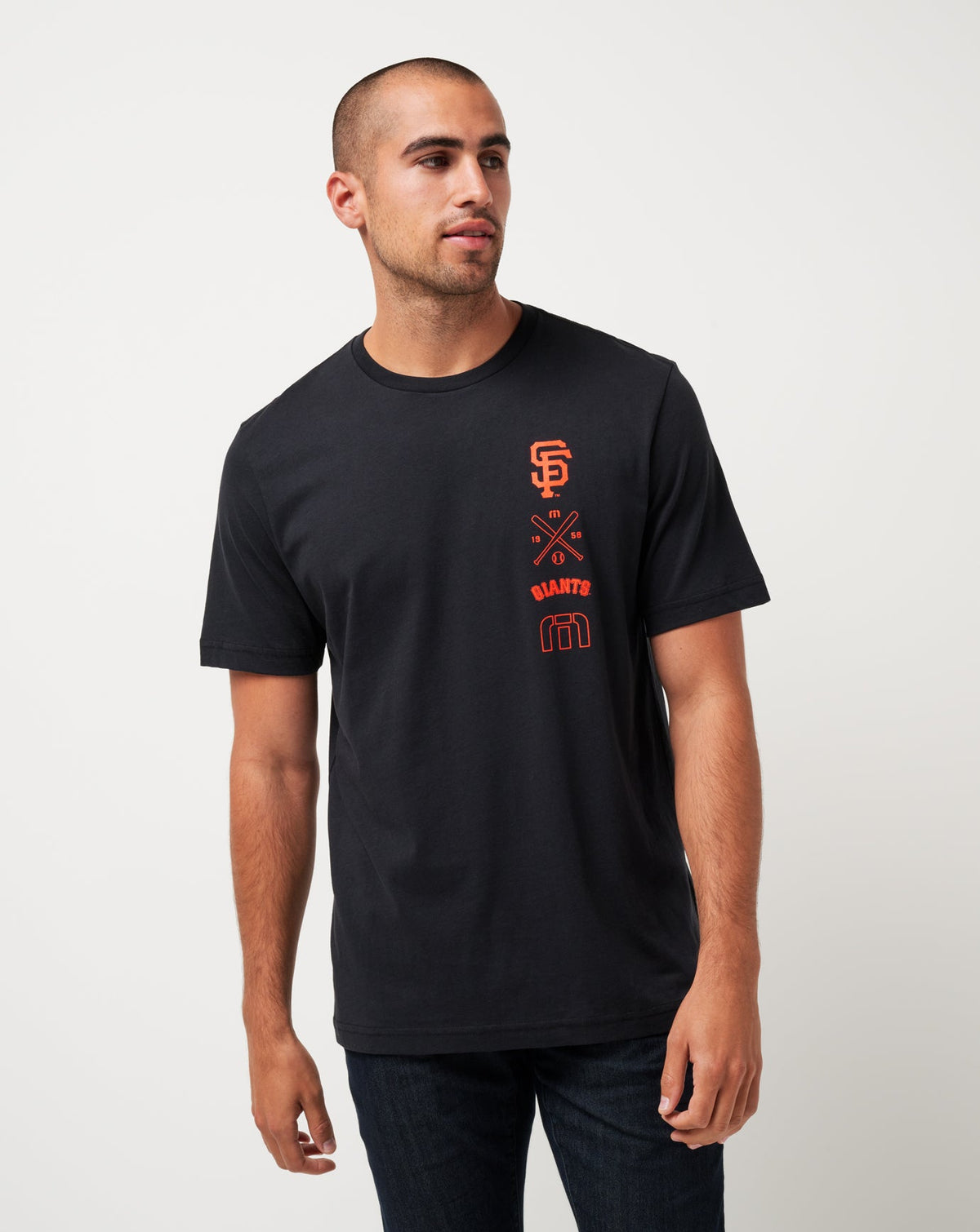 San Francisco Giants Sunset Slam Tee Black | Travis Mathew