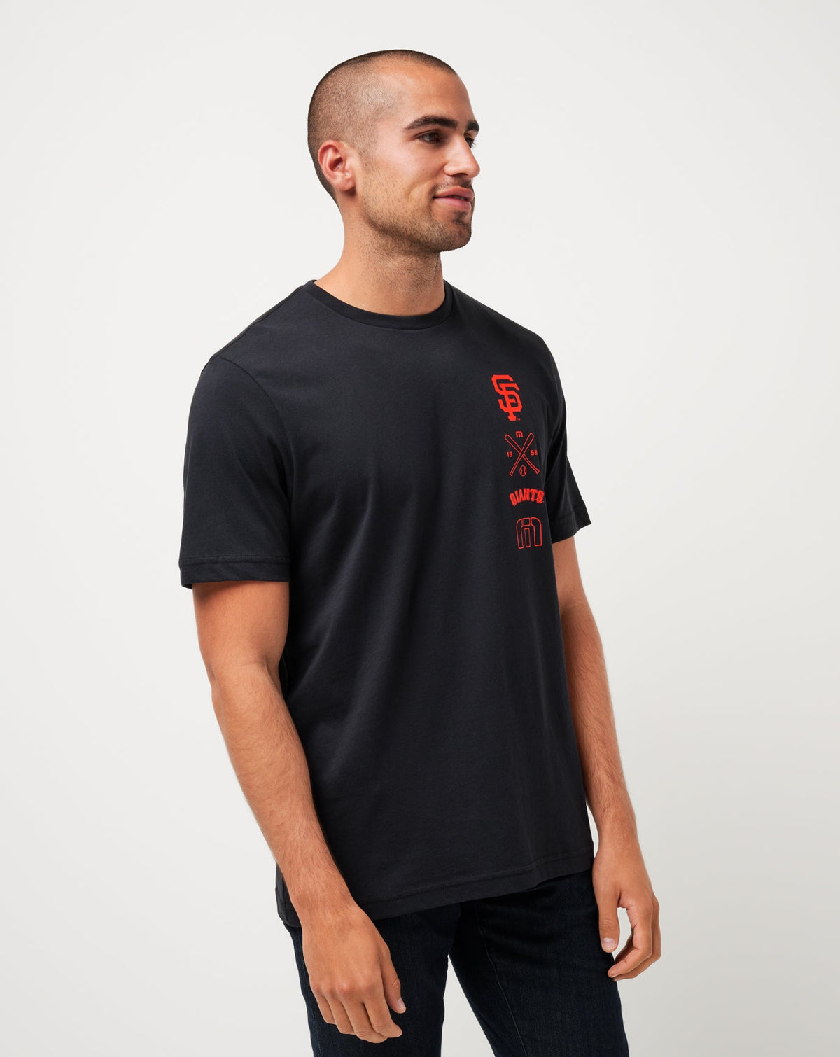 San Francisco Giants Sunset Slam Tee Black | Travis Mathew