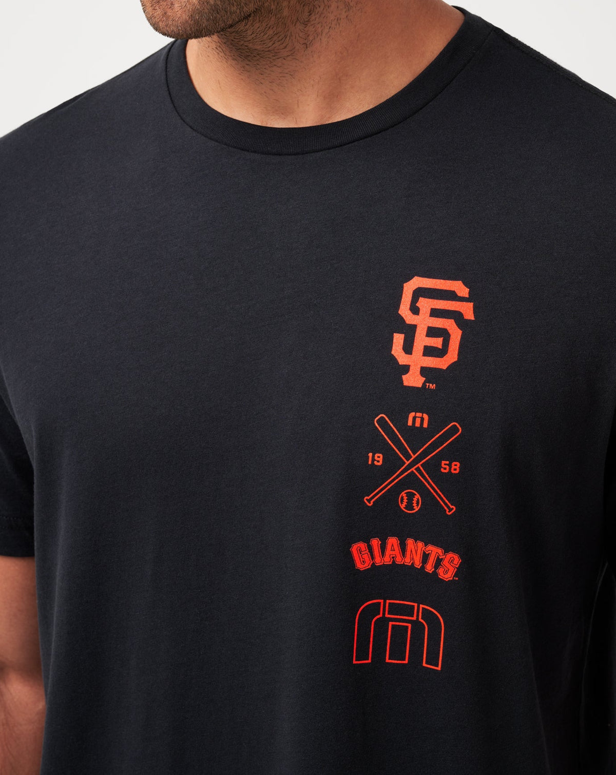 San Francisco Giants Sunset Slam Tee Black | Travis Mathew