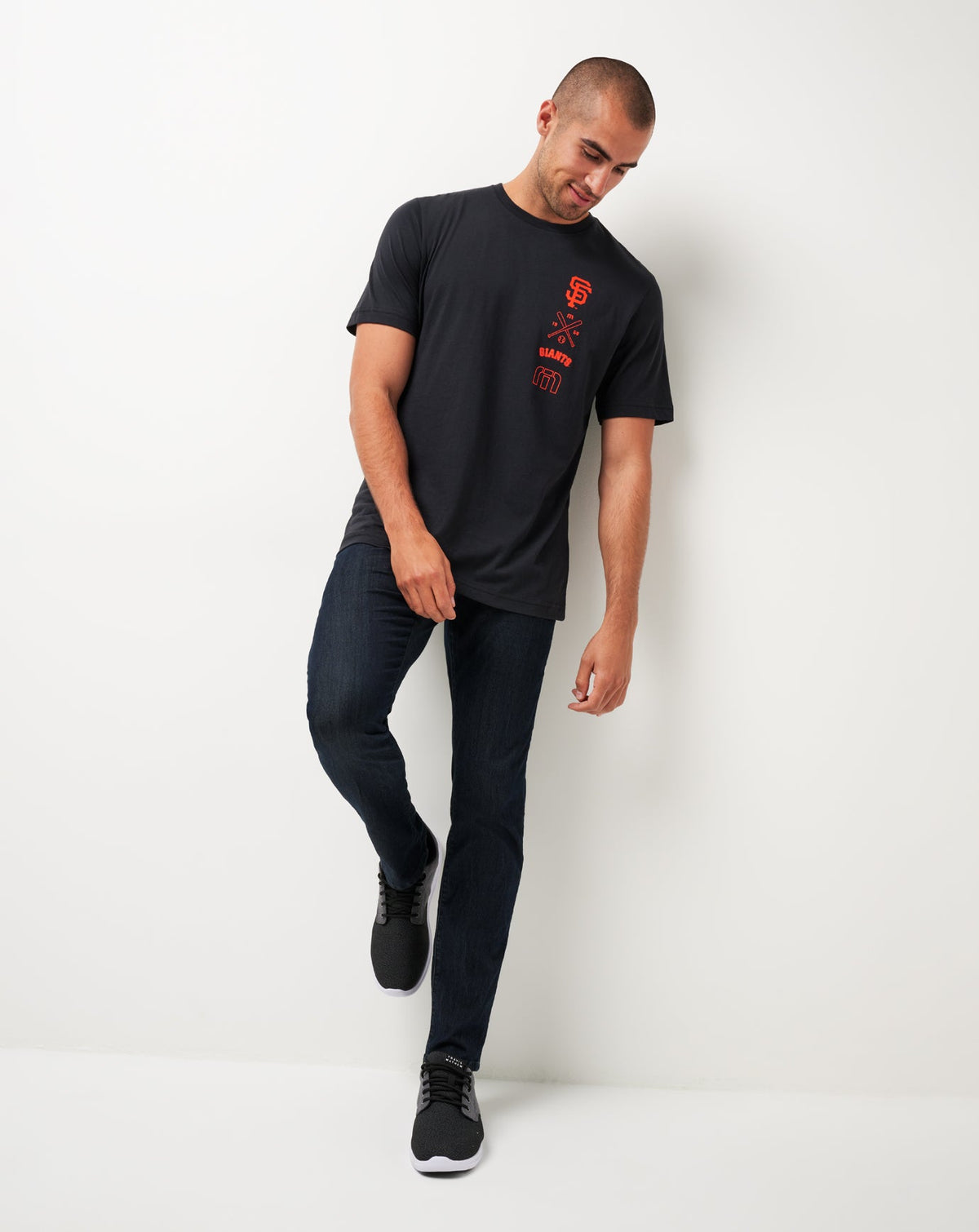 San Francisco Giants Sunset Slam Tee Black | Travis Mathew
