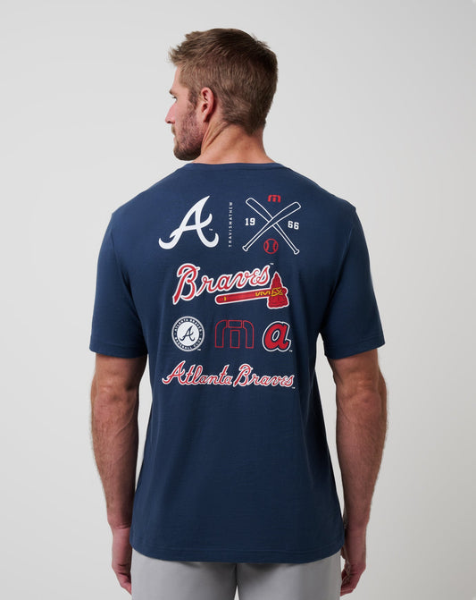 Atlanta Braves Friendly Rivalry Tee Navy | Travis Mathew