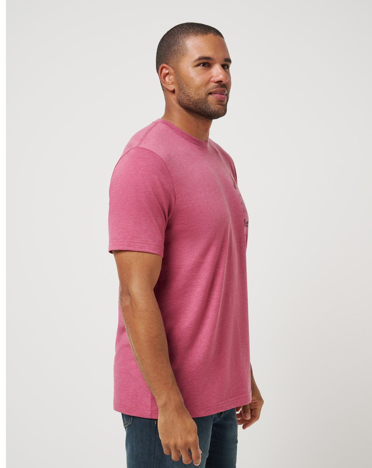Atlanta Braves Sunset Slam 2.0 Tee Heather Red | Travis Mathew