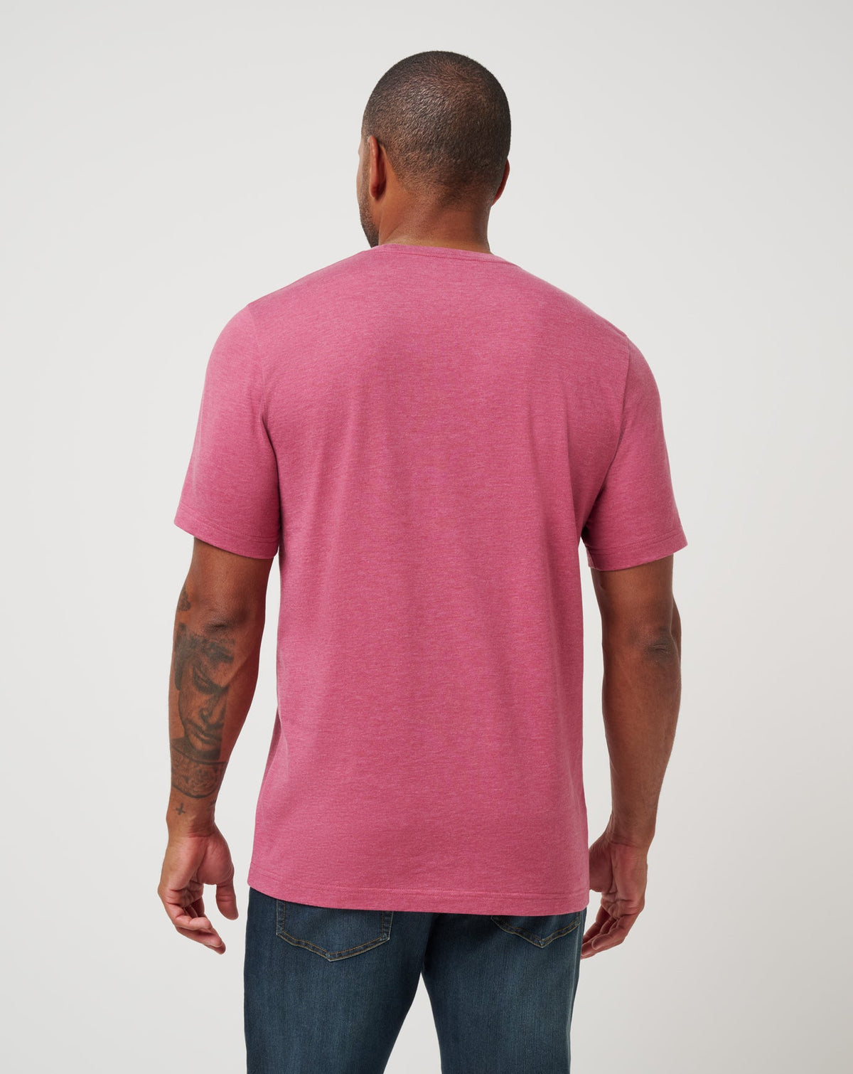 Atlanta Braves Sunset Slam 2.0 Tee Heather Red | Travis Mathew