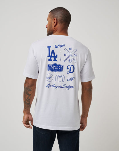 Los Angeles Dodgers Friendly Rivalry Tee White | Travis Mathew