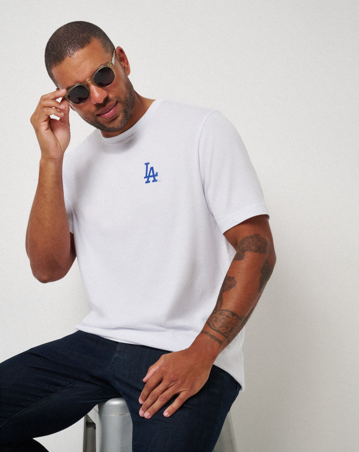 Los Angeles Dodgers Friendly Rivalry Tee White | Travis Mathew