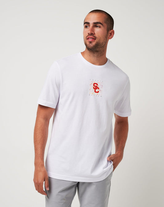 USC School Spirit Tee White | Travis Mathew