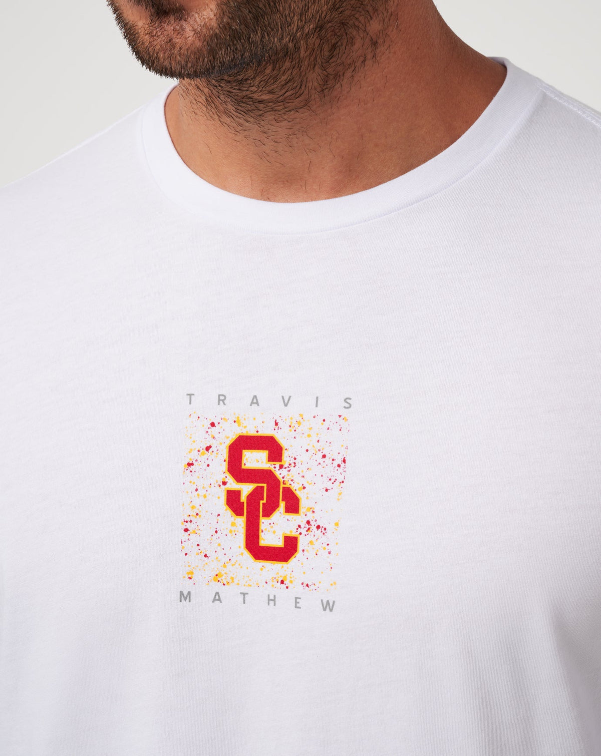 USC School Spirit Tee White | Travis Mathew
