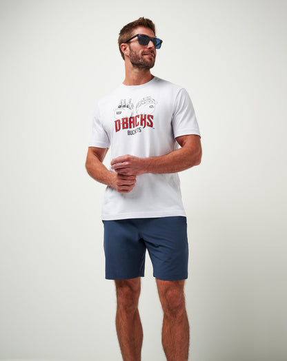Arizona Diamondbacks Strike One Tee White | Travis Mathew