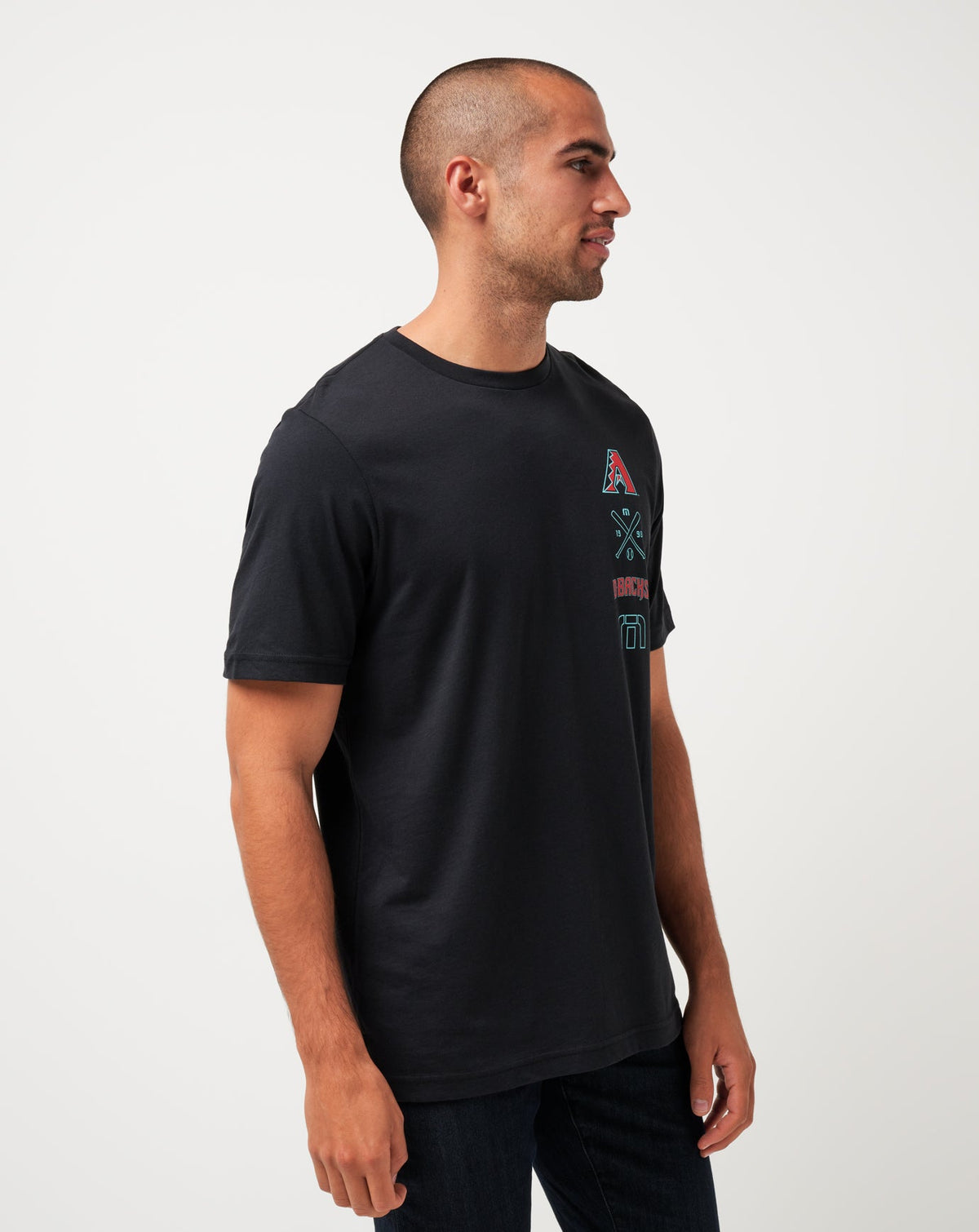 Arizona Diamondbacks Sunset Slam Tee Black | Travis Mathew