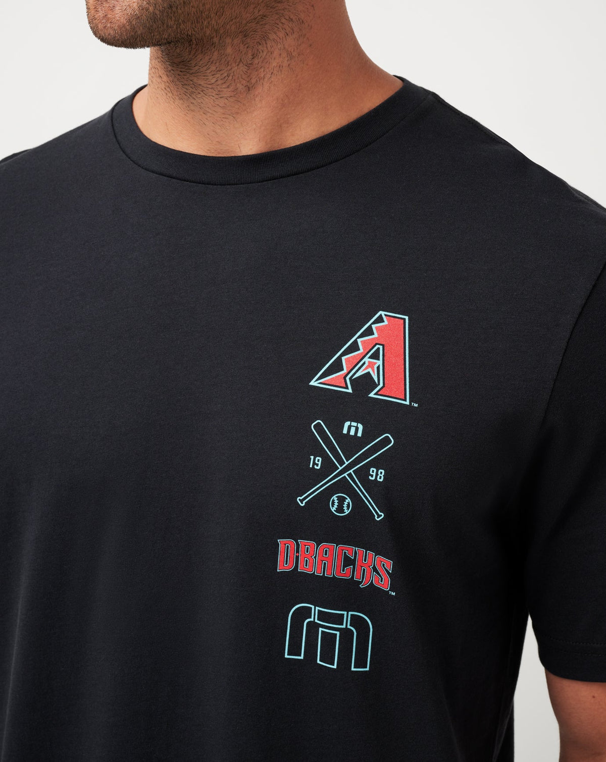 Arizona Diamondbacks Sunset Slam Tee Black | Travis Mathew