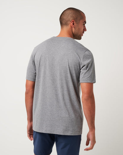Los Angeles Dodgers Strike One Tee Heather Grey | Travis Mathew