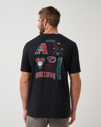 Arizona Diamondbacks Friendly Rivalry Tee Black | Travis Mathew